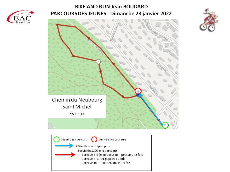 Parcours bike and run jeunes 2022
